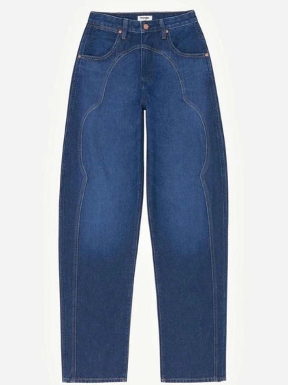 NWT Wrangler Piped Sleek Barrel High Rise Jeans Rustlers Retreat 26